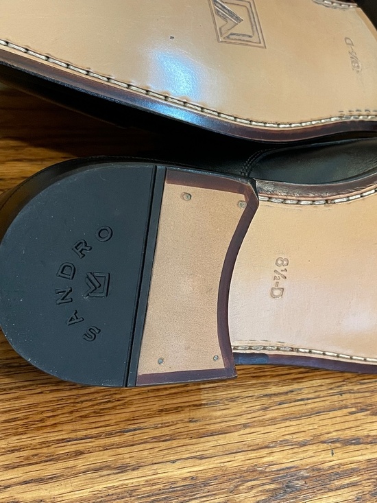 Sandro Moscoloni Black Leather Cap Toe Derbys 8.5D main image 4